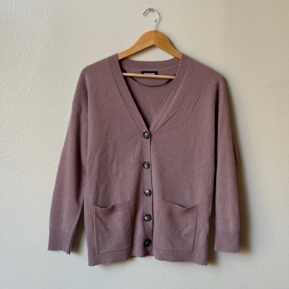 NAADAM Cashmere Boyfriend Cardigan in Mink Size XS - Picture 5 of 11